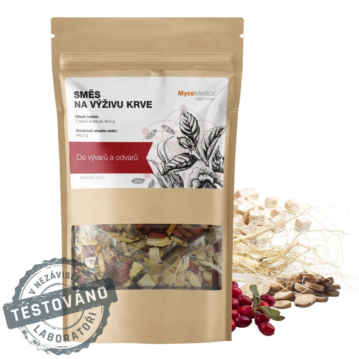 MycoMedica Směs na výživu krve 7 x 49,5g